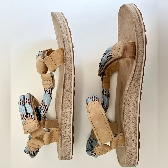 EUC In Box - Teva Original Universal Rope Sandals - Canal Blue - Picture 5 of 8